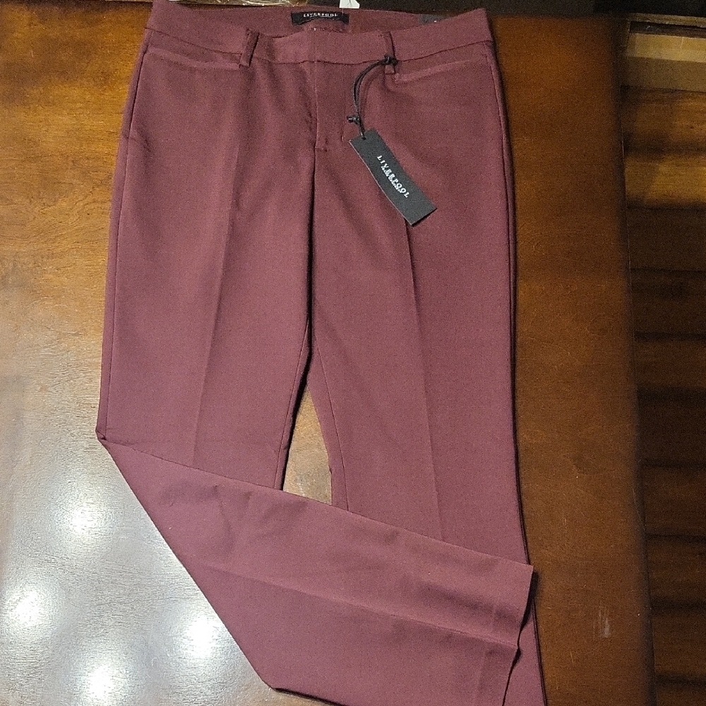 Liverpool Jeans Company Red Trousers Straight Leg